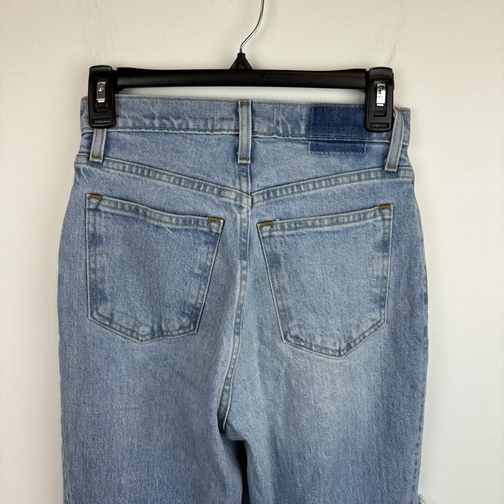 Abercrombie & Fitch The '90s Straight Ultra High Rise Jeans Womens Sz 25/ 0 Long
